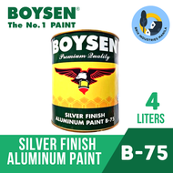 Boysen Silver Finish Aluminum Paint Liter or Gallon B-75 Metal Surfaces Brix Industries Manila