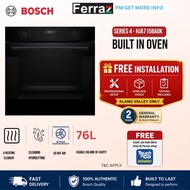 Bosch HJA715BA0K Series 4 Hydrolytic 3D Hot Air Built-In Oven 76L Black