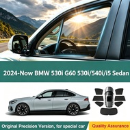 Car Window Shades For BMW 530i G60 530i/540i/i5 Sedan 2024 2025 2026 Car Window SunShade Shield Fron