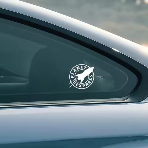 Futurama Decals For Car Door, Car Window Truck Bumper Decor, Planet Express Vinyl Sticker For Laptop