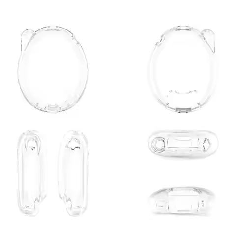 Transparent Protective Case Crystal PC Anti-Scratch Hard Shell Full Coverage Dustproof Clear Cover f