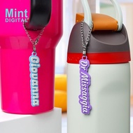 3D Printed Customized Name Plates Charm Custom Nameplate Accessories for Owala Cup with ID Name Cute