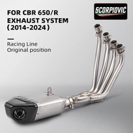 Suit For CBR650R cbr650r CB650F CB650R CBR650F 2014-2024 Full Racing Line Exhaust System Modify Fron