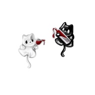 Funny Sweet Earrings All-Match Little Ghost Earrings Asymmetric Earrings