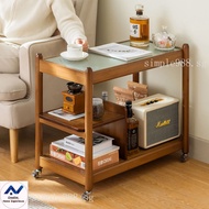 Wei small kitchen side table mobile tea table tea table simple small table mini corner table sofa side table bedside table trolley UIZZ