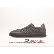 Adidas Gazelle Indoor Gray gum Shoes 100% Authentic