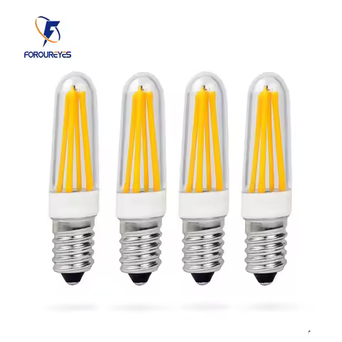 E12 E14 LED Bulb 110V 220V Dimmable 2W 4W Warm White 4pcs Filament Lamp for Chandelier Pendant Light