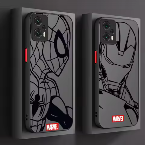 Cool Marvel Spider Iron Man Matte Case for Xiaomi Poco X7 X6 X5 X3 X4 GT F6 F5 M8 M6 Pro 4G 5G F4 F3