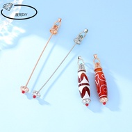 Dzi Beads Silver-Plated Buckle Head Vertical Pendant Empty Holder Accessories Universal Buckle Penda