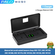 PALO NP-BN1 Baterai 1000MAH+Charger Baterai Applies to Sony DSC-TX7DSC-W390DSC-W380DSC-W370