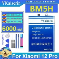 High-Capacity BM5H Mobile Phone Battery Stable For Xiaomi 12 Pro 6000mAh