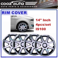 14 Inch Wheel Rim Cover Cap IS100 Universal - 4pcs/set