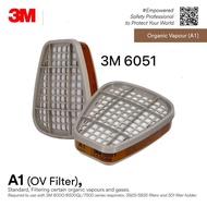 3M 6051 Organic Vapor A1 Filter/ Cartridge/ 6001 Discontinued/ Painting Cartridge/ PSD_ RR_ CE