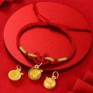 916 gold  Bowl Skeleton Pendant/916 Gold Charm Series Charm