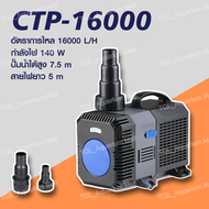 SUNSUN GRECH ปั๊มน้ำประหยัดไฟ รุ่น CTP 12000 / CTP 14000 และ CTP 16000 ปั๊มน้ำตู้ปลา ปั๊มน้ำบ่อปลา w