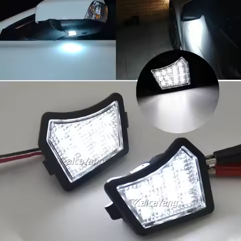 2Pcs Puddle Light For Volvo V40 V50 C30 C70 S40 S60 S80 V50 V70 XC70 XC90 LED Under Mirror Lamp For 