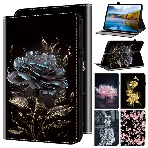 Leather Case for Samsung Galaxy Tab A11 A9 + 8.7 Plus S5e T720 Tablet Cover Tab A 10.1 T510 A8 X200 