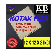 (COD 019) 100pcs 12x12x2inch Pizza Box Kotak Piza Food Box Kotak Makanan Shipping Delivery Storage B