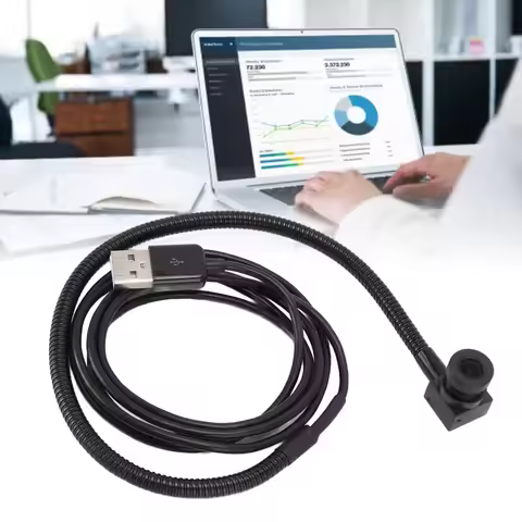USB Center Webcam Eye To Eye Middle Screen Camera with 2MP Autofocus for Video Conferencing Live Str