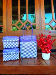 Keben BALI plastik kaca set isi 2 SUDAH ADA BAMBU / Keben set plastik kaca isi 2/ Sodan kepura isi