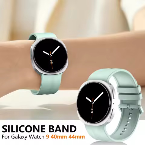 Silicone Strap for Samsung Galaxy Watch 9 40mm 44mm Outdoors Sports Bracelet for Galaxy Watch 9 Soft