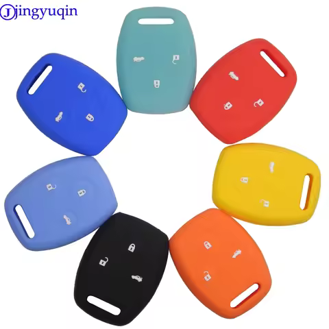 jingyuqin 3B Remote Silicone Key Case Car Styling Cover For Honda Accord CR-V CRV Civic Pilot Fit Fr