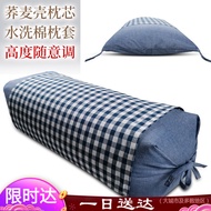 S-6💘Wang Xiaojiayin Buckwheat Pillow Buckwheat Skin Pillow Core Adjustable Height Cervical Spine High Pillow Sleep Hard