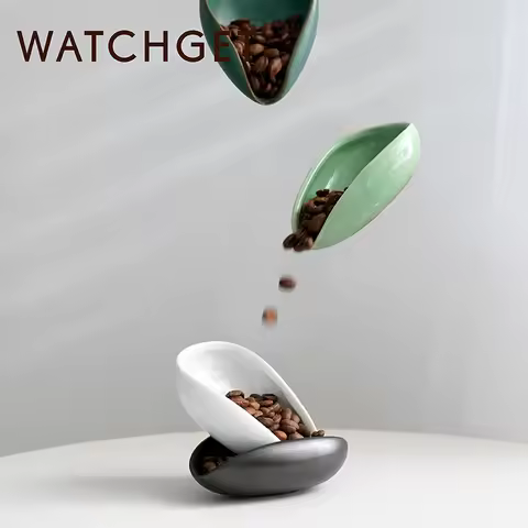 watchget Coffee Beans Dosing Cup Coffee Dosing Tray Ceramic Dosing Vessel Loose Leaf Tea Vessel Sing