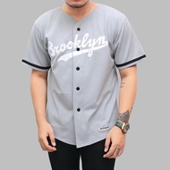 Brooklyn gray Premium Unisex baseball jersey / baseball shirt / baseball t-shirt