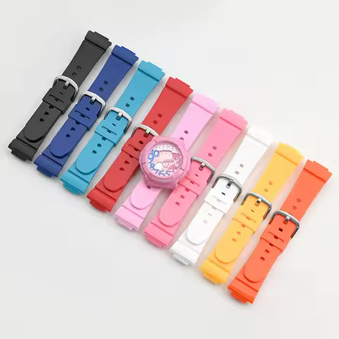 Rubber Strap for Casio Baby-G BGA-130/160/161 BGD-140/141 BGD-5000 14mm Men Women Sport Waterproof R