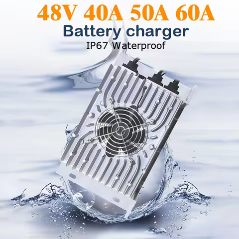 IP67 waterproof 48V 60A 72V 50A 60V 40A 58.4V 40A 84V 58.8v 54.6V 67.2V 71.4V Smart Charger for life