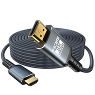 8K HDMI 2.1 Cable 20 FT,48Gbps Ultra High Speed Gaming Braided Cables Support 8K@60HZ/4K@120Hz,eARC,
