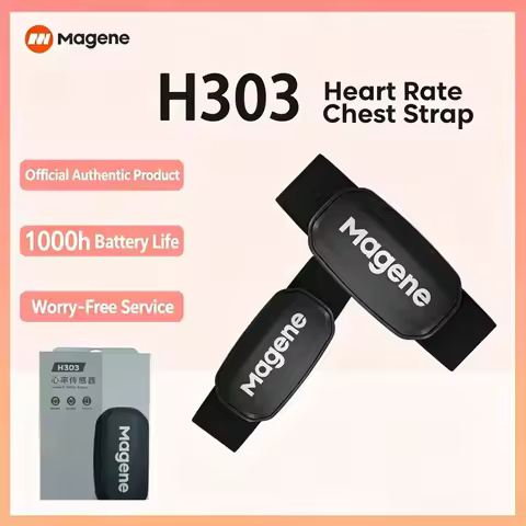 Magene H303 Dual Protocol Heart Rate Chest Strap Smart HR Sensor Outdoor Cycling Running Fitness Spo