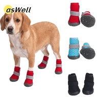 ASWELL Dog Shoes, Wear-resistant Non-slip Dog Boots, Mesh Breathable Anti-Dirt Pet Shoes for Small D