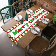 Christmas Party Decorated Alien Table Flag Dinner Table Cloth Table Mat