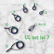 Rainbow UL fishing rod Ring 1 set of 7/4 / K series ultralight Rainbow