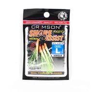 Crimson CSS-L Shore Jigging Assist Hook Single 4 per pack Size L (2624)