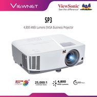 VIEWSONIC SP3 4,800 ANSI LUMENS SVGA (800X600P) BUSINESS PROJECTOR WITH 22,000:1 CONTRAST RATIO AND 