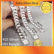 Original 925 Silver HH Bracelet Bangle For Men (300/340/380 HH) | Gelang Tangan HH Bangle Lelaki Perak 925