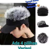 CELEBRITY HAT WITH WIG HAIR FUNKY NUANCE HAT GOLF STYLE RETRO HAT HIP HOP COSPLAY HAT