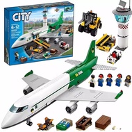 Compatible with Lego City 60262 Passenger Transport Large Airplane Freight Airport Airport Station B