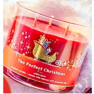 Bath And Body Works Perfect Christmas 3 Wick Candle