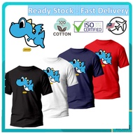 SL-50  [PROMOSI HEBAT] 100% Cotton PANCOAT POP DRAGON Round Neck Unisex T-Shirt TShirt Lelaki Full Cotton Baju Lelaki Mu