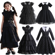 Halloween Girls Dress Children's Costume  Theme Party Charm Costume Movie Cosplay Costumes Black Dre