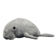 South Manatee Stuffed Animals Toy, 14 Inch Grey Dugong Plush Toy Soft Pillow Decoration Sea Animal F