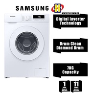 Samsung Washing Machine (7KG) Diamond Drum Inverter Front Load Washer WW70T3020WW/FQ