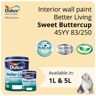 Dulux Interior Wall Paint - Sweet Buttercup (45YY 83/250) (Better Living) - 1L / 5L