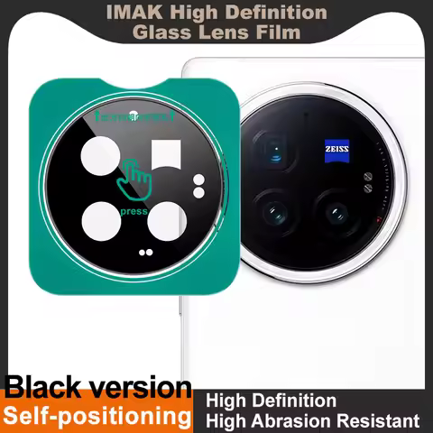 For Vivo X Fold 3 Lens Glass IMAK High Definition Glass Lens Film for Vivo X Fold3 Pro Black Version