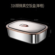 316 Stainless Steel Lunch Box Food Grade Office Worker Portable Compartment Bento Box Large Capacity