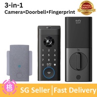 eufy Security Video Smart Lock S330, 3-in-1 Camera+Doorbell+Fingerprint Keyless Entry Door Lock,BHMA